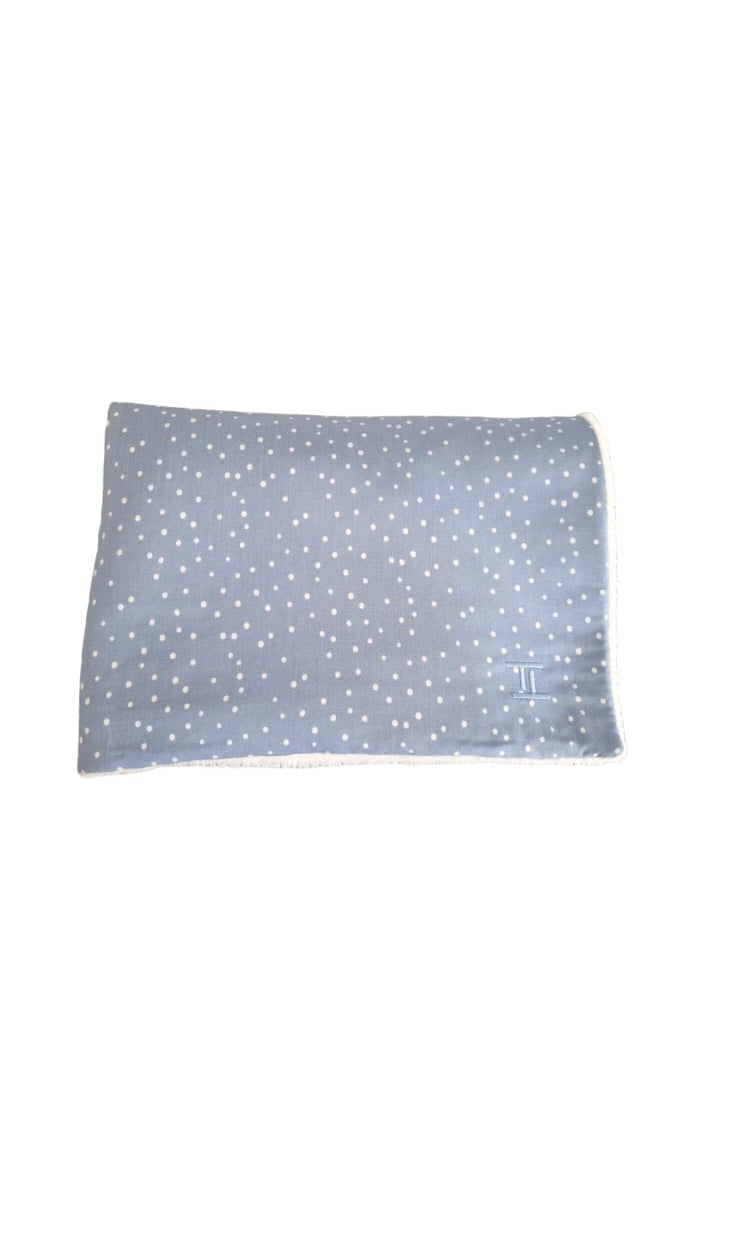 Bamboo Blanket (Blue Polka Dot)