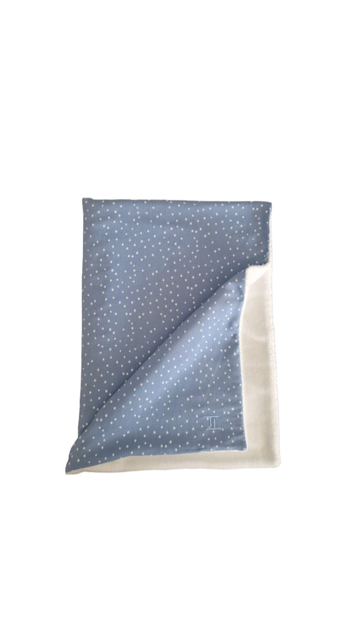 Bamboo Blanket (Blue Polka Dot)