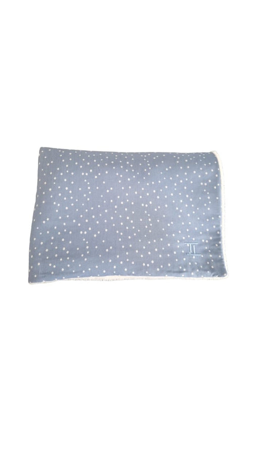 Bamboo Blanket  (Blue Polka Dot)